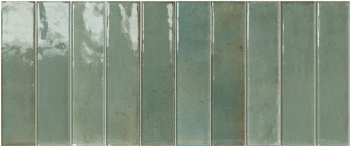 Dettaglio Piastrella da rivestimento serie Artisan di Savoia Italia, colore Verde formato 25x60