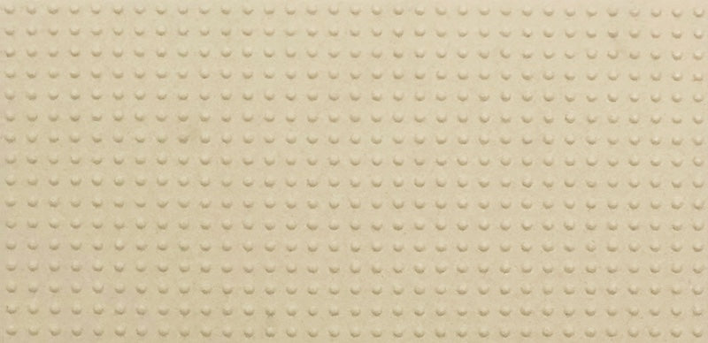 Dettaglio piastrella in gres porcellanato effetto tinta unita antiscivolo della collezione Elementi di Casalgrande, formato 12,5x25 cm, colore Avorio