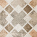 Dettaglio piastrella per pavimento e rivestimento in gres porcellanato effetto cementina dai colori vintage opaca. Collezione Cementine di Ceramica Valsecchia, formato 20x20, Mix Color
