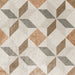 Dettaglio piastrella per pavimento e rivestimento in gres porcellanato effetto cementina dai colori vintage opaca. Collezione Cementine di Ceramica Valsecchia, formato 20x20, Mix Color