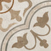 Dettaglio piastrella per pavimento e rivestimento in gres porcellanato effetto cementina dai colori vintage opaca. Collezione Cementine di Ceramica Valsecchia, formato 20x20, Mix Color