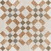 Dettaglio piastrella per pavimento e rivestimento in gres porcellanato effetto cementina dai colori vintage opaca. Collezione Cementine di Ceramica Valsecchia, formato 20x20, Mix Color