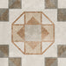 Dettaglio piastrella per pavimento e rivestimento in gres porcellanato effetto cementina dai colori vintage opaca. Collezione Cementine di Ceramica Valsecchia, formato 20x20, Mix Color