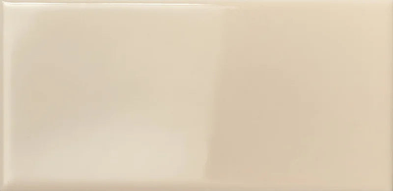 Dettaglio Piastrella da rivestimento in pasta bianca serie Mou di 41zero42, effetto mattoncino lucido, formato 6.2x12.5 cm, Colore Glossy Butter