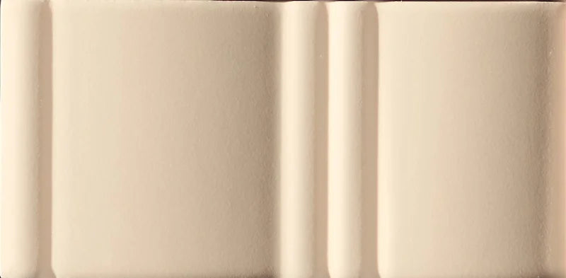Dettaglio Piastrella da rivestimento in pasta bianca serie Mou di 41zero42, effetto mattoncino tridimensionale opaco, formato 6.2x12.5 cm, Colore Mix Matte Butter
