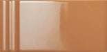Dettaglio Piastrella da rivestimento in pasta bianca serie Mou di 41zero42, effetto mattoncino lucido tridimensionale, formato 6.2x12.5 cm, Colore Glossy Caramel Mix