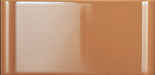 Dettaglio Piastrella da rivestimento in pasta bianca serie Mou di 41zero42, effetto mattoncino lucido tridimensionale, formato 6.2x12.5 cm, Colore Glossy Caramel Mix