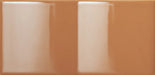 Dettaglio Piastrella da rivestimento in pasta bianca serie Mou di 41zero42, effetto mattoncino lucido tridimensionale, formato 6.2x12.5 cm, Colore Glossy Caramel Mix