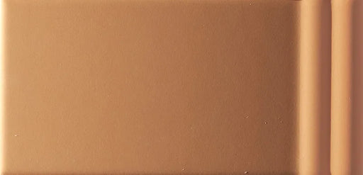 Dettaglio Piastrella da rivestimento in pasta bianca serie Mou di 41zero42, effetto mattoncino tridimensionale opaco, formato 6.2x12.5 cm, Colore Mix Matte Caramel