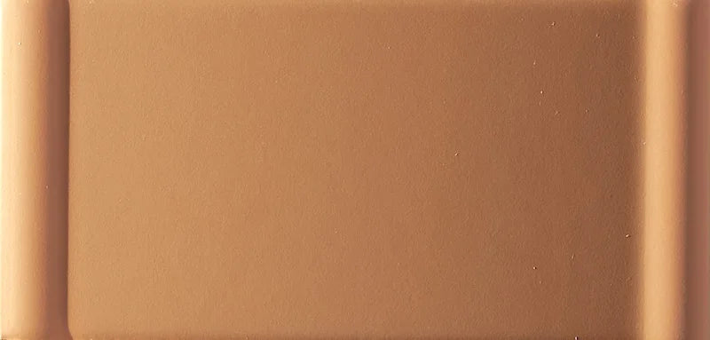 Dettaglio Piastrella da rivestimento in pasta bianca serie Mou di 41zero42, effetto mattoncino tridimensionale opaco, formato 6.2x12.5 cm, Colore Mix Matte Caramel