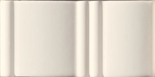 Dettaglio Piastrella da rivestimento in pasta bianca serie Mou di 41zero42, effetto mattoncino tridimensionale opaco, formato 6.2x12.5 cm, Colore Mix Matte Milk