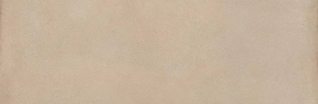 Dettaglio piastrella in gres porcellanato effetto cemento e effetto mattoncino della collezione Terrae di Casalgrande, formato 8x25 cm, colore Beige