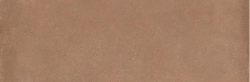 Dettaglio piastrella in gres porcellanato effetto cemento e effetto mattoncino della collezione Terrae di Casalgrande, formato 8x25 cm, colore Caramel