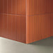 Ambientazione con Decoro KitKat  collezione Abacus di Settecento Ceramica, Flatt Orange 7,5x30