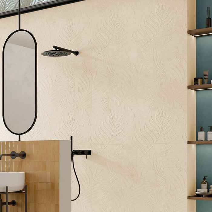 Piastrella per pavimento e rivestimento 60x120 cm della collezione Lutezia, colore Senna Beige di Ceramica Rondine.