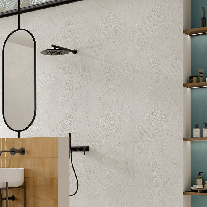 Piastrella per pavimento e rivestimento 60x120 cm della collezione Lutezia, colore Senna Grigio di Ceramica Rondine.