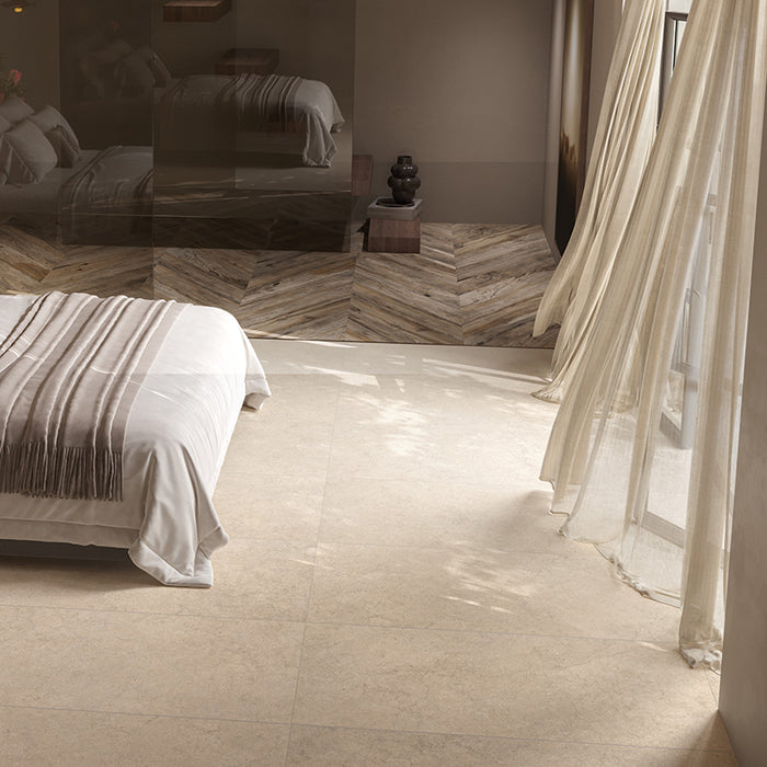 Piastrella per pavimento e rivestimento 60x120 cm della collezione Lutezia, colore Taupe di Ceramica Rondine.