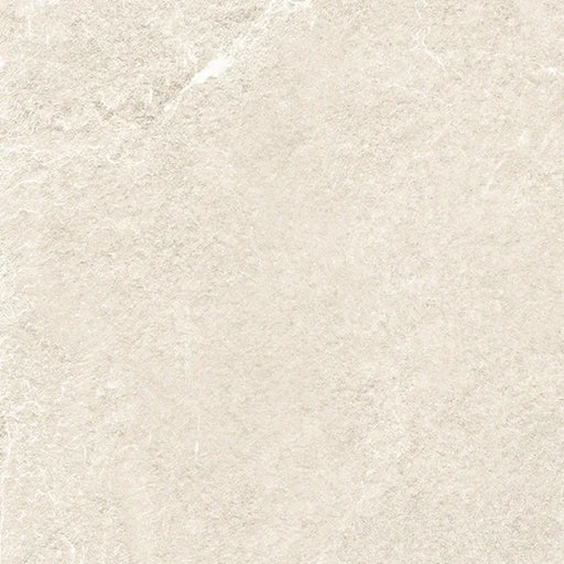 Piastrella per pavimento esterno in gres porcellanato effetto pietra della collezione Angers di Ceramica Rondine, formato 20x20 cm antiscivolo, colore Ivory
