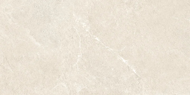 Piastrella per pavimento esterno in gres porcellanato effetto pietra della collezione Angers di Ceramica Rondine, formato 30x60 cm antiscivolo, colore Ivory