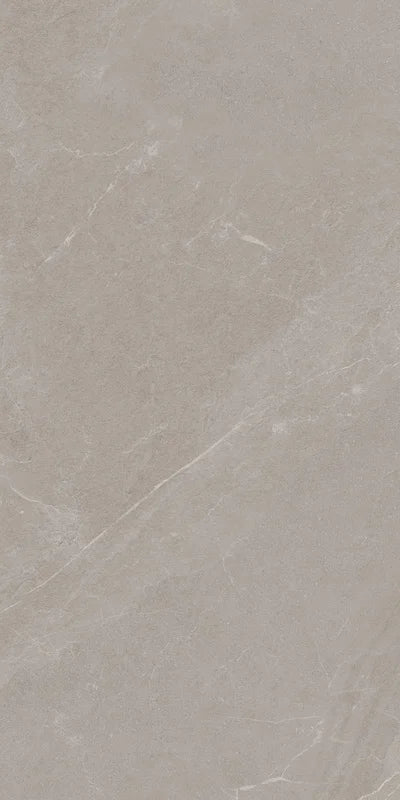 Piastrella per pavimento esterno in gres porcellanato effetto pietra della collezione Angers di Ceramica Rondine, formato 60x120 cm antiscivolo, colore Taupe