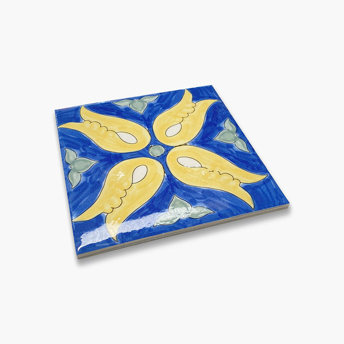 Foto piastrella per pavimento e rivestimento in gres porcellanato effetto cementina vietrese. Collezione Amalfi di Ceramica Valsecchia, formato 15x15, 4