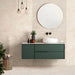 Bagno moderno con rivestimento in gres porcellanato effetto pietra rigata della collezione Oasi di Savoia Italia, formato 60x120 cm, Decoro Strutturato Avorio