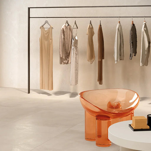 Piastrella per pavimento in gres porcellanato Beige della collezione Clay di Herberia Ceramiche in formato 90x90