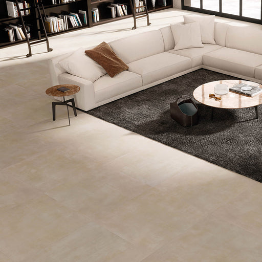 More! Ivory Gres Effetto Cemento 60x60 Rettificato — MatericaSHOP
