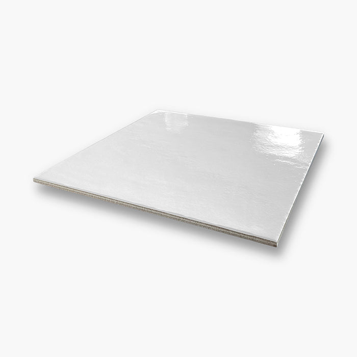 Dettaglio Piastrella da pavimento e rivestimento in gres porcellanato serie Antiche Riggiole Napoletane di savoia italia, colore perla 22x22