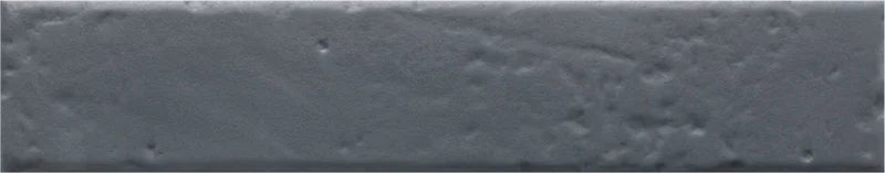 Dettaglio piastrella per rivestimento in gres porcellanato effetto mattoncino rustico opaco 4,5x23 cm della collezione Antique, colore Blue di Ceramica Settecento