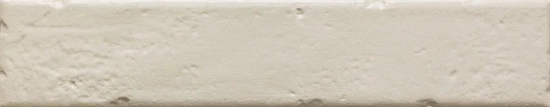 Dettaglio piastrella per rivestimento in gres porcellanato effetto mattoncino rustico opaco 4,5x23 cm della collezione Antique, colore Cotton di Ceramica Settecento