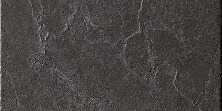 Dettaglio piastrella per pavimento in gres porcellanato effetto pietra naturale della collezione Ardesia di Casalgrande, formato 15x30 non rettficato, colore Nero