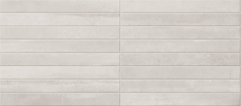 Piastrella per pavimento e rivestimento in gres porcellanato effetto mattoncino opaco 4.8x45 cm della collezione Arenosa, colore Light Grey di Ceramica Rondine