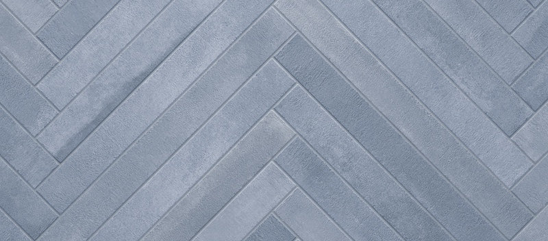 Piastrella per pavimento e rivestimento in gres porcellanato effetto mattoncino opaco 4.8x45 cm della collezione Arenosa, colore Blue di Ceramica Rondine