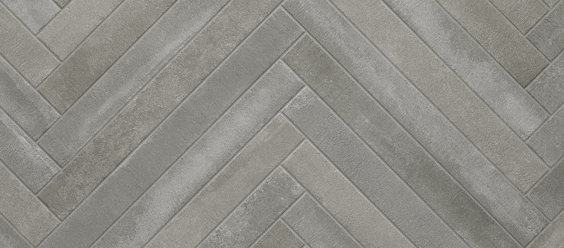 Piastrella per pavimento e rivestimento in gres porcellanato effetto mattoncino opaco 4.8x45 cm della collezione Arenosa, colore Taupe di Ceramica Rondine