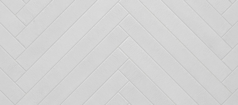 Piastrella per pavimento e rivestimento in gres porcellanato effetto mattoncino opaco 4.8x45 cm della collezione Arenosa, colore Total White di Ceramica Rondine