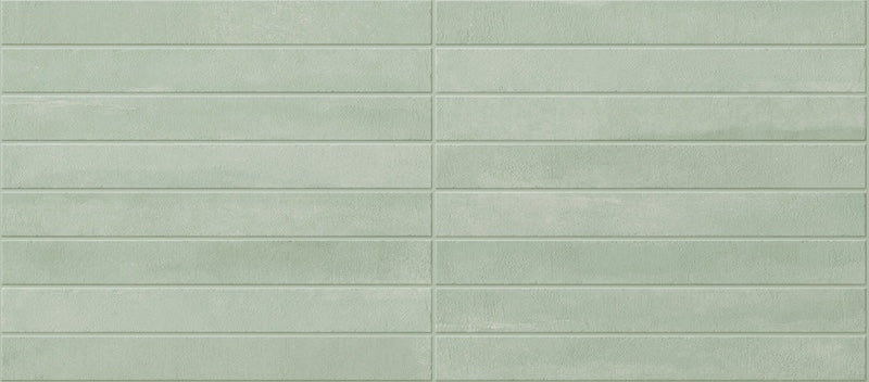 Piastrella per pavimento e rivestimento in gres porcellanato effetto mattoncino opaco 4.8x45 cm della collezione Arenosa, colore Sea Water di Ceramica Rondine