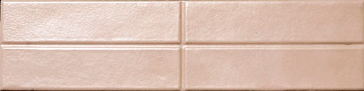 Dettaglio piastrella per rivestimento in gres porcellanato effetto mattoncino opaco 7,5x30 cm della collezione Artifact, colore Mauve di Ceramica Settecento