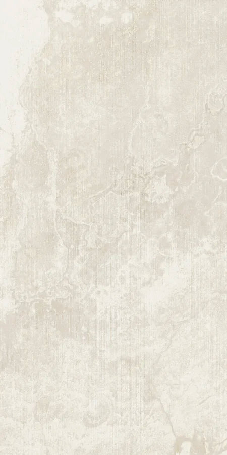 Dettaglio piastrella in gres porcellanato effetto pietra della collezione Artifact di Settecento Ceramica, colore Off White 60x120