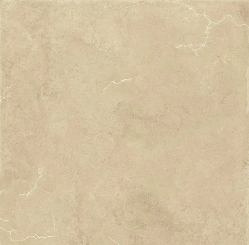 Dettaglio piastrella in gres porcellanato effetto pietra naturale, collezione Attica di Settecento Ceramica, colore Sand 60x60