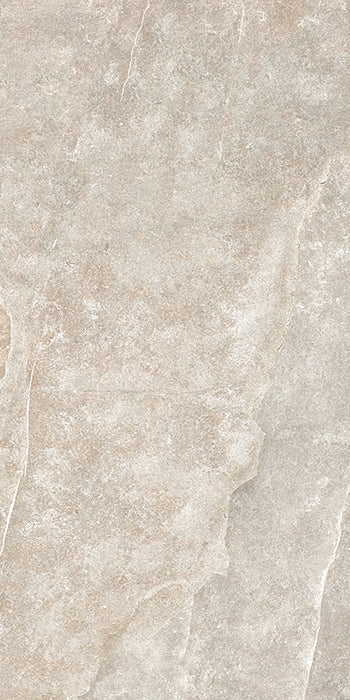 Dettaglio piastrella per pavimento e rivestimento in gres porcellanato effetto pietra ardesia. Collezione Ardesie di Ceramica Rondine, formato 60x120, Beige