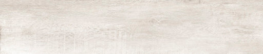 Dettaglio piastrella da pavimento in gres porcellanato effetto legno anticato, serie Greenwood di Ceramica Rondine, colore Bianco 24x120 