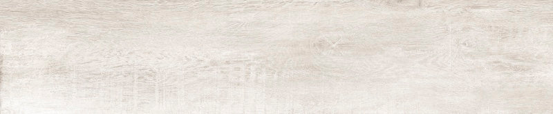 Dettaglio piastrella da pavimento in gres porcellanato effetto legno anticato, serie Greenwood di Ceramica Rondine, colore Bianco 24x120 