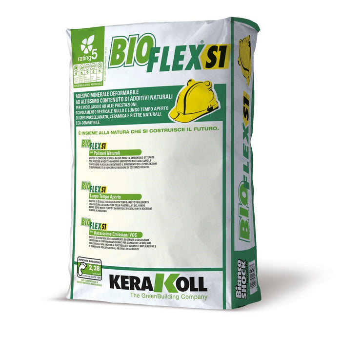 Bioflex S1 von Kerakoll – Weißer Kleber für Beläge