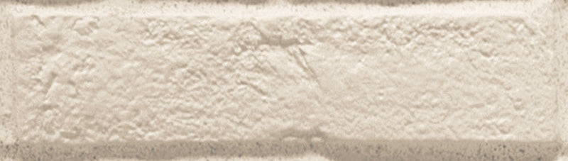 Dettaglio piastrella per pavimento e rivestimento in gres porcellanato effetto mattoncino Opaco 6x25 cm della collezione New York, colore Almond di Ceramica Rondine