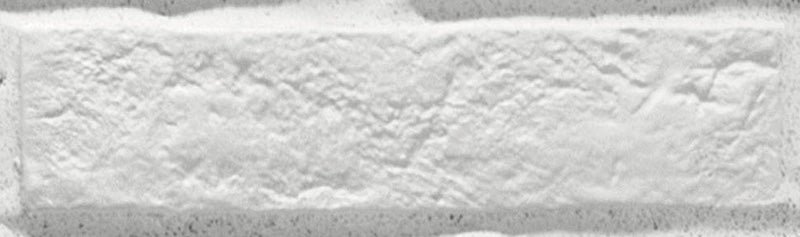 Dettaglio piastrella per pavimento e rivestimento in gres porcellanato effetto mattoncino Opaco 6x25 cm della collezione New York, colore White di Ceramica Rondine