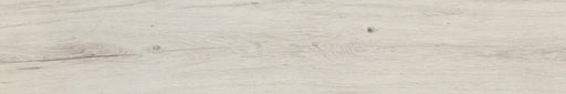 Piastrella per pavimento e rivestimento in gres porcellanato effetto legno anticato in della collezione Bricola di Ceramica Rondine, formato 20x120 cm, colore Bianco