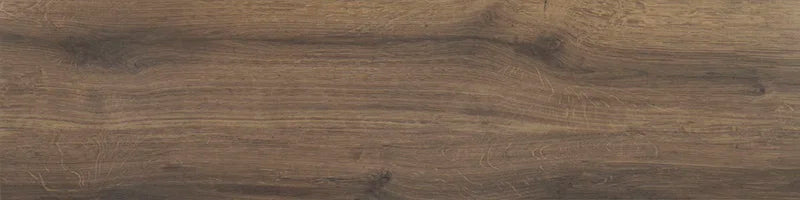 Piastrella per pavimento e rivestimento in gres porcellanato effetto legno anticato in della collezione Bricola di Ceramica Rondine, formato 30x120 cm, colore Noce