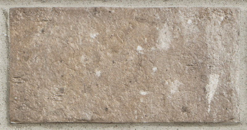 Dettaglio piastrella per pavimento e rivestimento in gres porcellanato effetto mattoncino Opaco 13x25 cm della collezione London, colore Brown di Ceramica Rondine