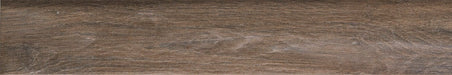 Dettaglio piastrella da pavimento in gres porcellanato effetto legno rustico, serie Vintage di Ceramica Rondine, colore Brune 7.5x45 